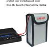 Fireproof Lipo Battery Safety Bag – 90x55x140mm – Explosion-Proof Protective Charging and Storage Case – 1 Piece