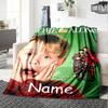 Custom Name Home Alone Theme Printed Blanket Perfect For Couch Bed Travel Outdoor Use Machine Washable Cozy Durable