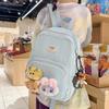 Schoolbag fog sweet waxy doll sweet and cute backpack kindergarten middle and large class bag spring outing research light small backpack