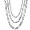 Simple Stainless Steel Cuban Chain Necklace for Men Gold Silver Color Metal Chain On The Neck Choker Jewelry Party Male DIY Gift