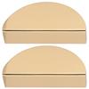 2Pcs Half Round Cabinet Pulls Modern Kitchen Cupboard Wardrobe Drawer Handles Furniture Door Pulls Dresser Handles