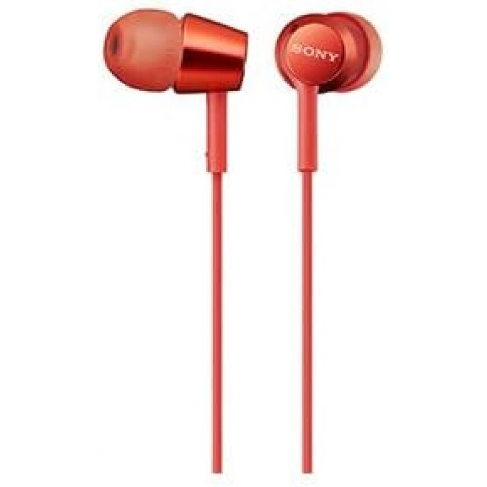 Sony Sony  EaRphones MdR Ex155ap  Canal Type Remote ContRol W  Mic Red MdR Ex155ap R Red