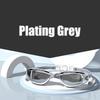 -1.5~-8.0 Adult Myopia Swimming Goggles Waterproof Anti-fog HD Transparent Electroplated Large Frame With Earplugs