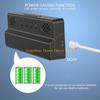 92MF Electronic Alarm Clock With Mirror Effect LED Display USB Battery Double Operated