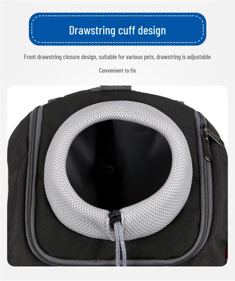 Breathable Pet Backpack for Cats & Dogs - Portable Double Shoulder Travel Bag