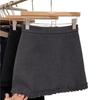 Chic French A-line Midi Skirt: Ruffled, High-Waisted, Slimming Bodycon Design for Women