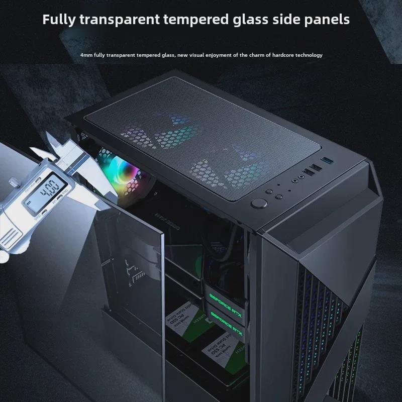 New Mid-Tower ATX Gaming Case with Tempered Glass and Mesh Design