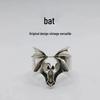 Men's Halloween Punk Bat Ring - Retro European American Trendy Design