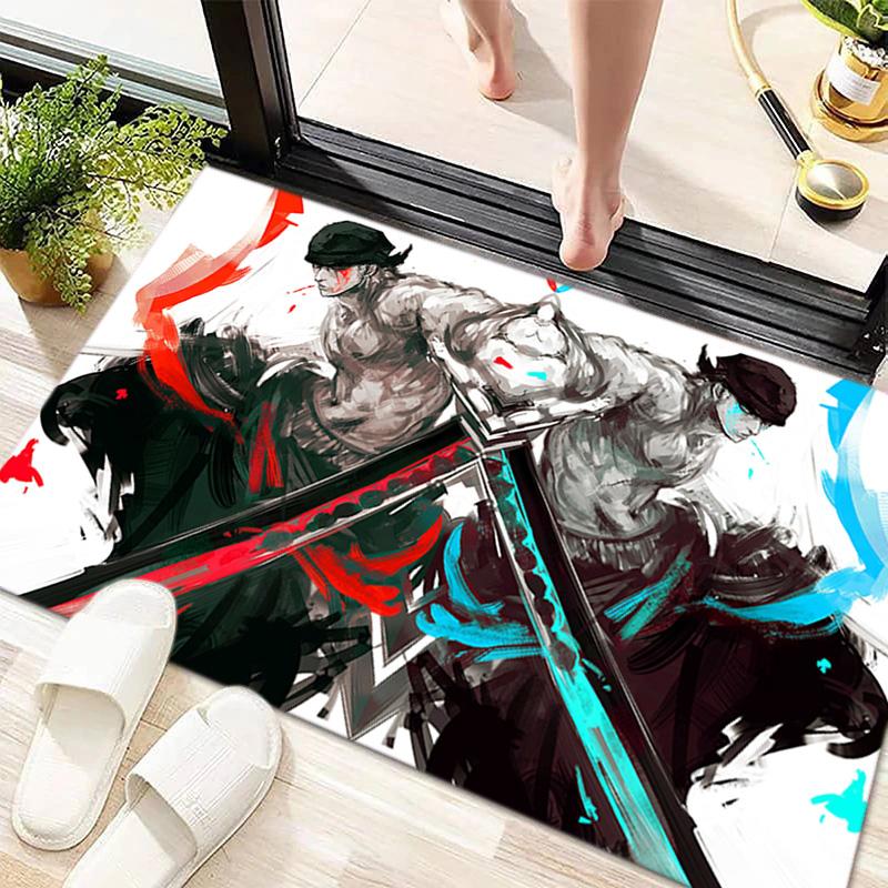Starring the Japanese Cartoon ONE PIECE Monkey D. Luffy Carpet Is Suitable for Living Room and Bedroom Doormats Office Balcony Decorative Carpet V11