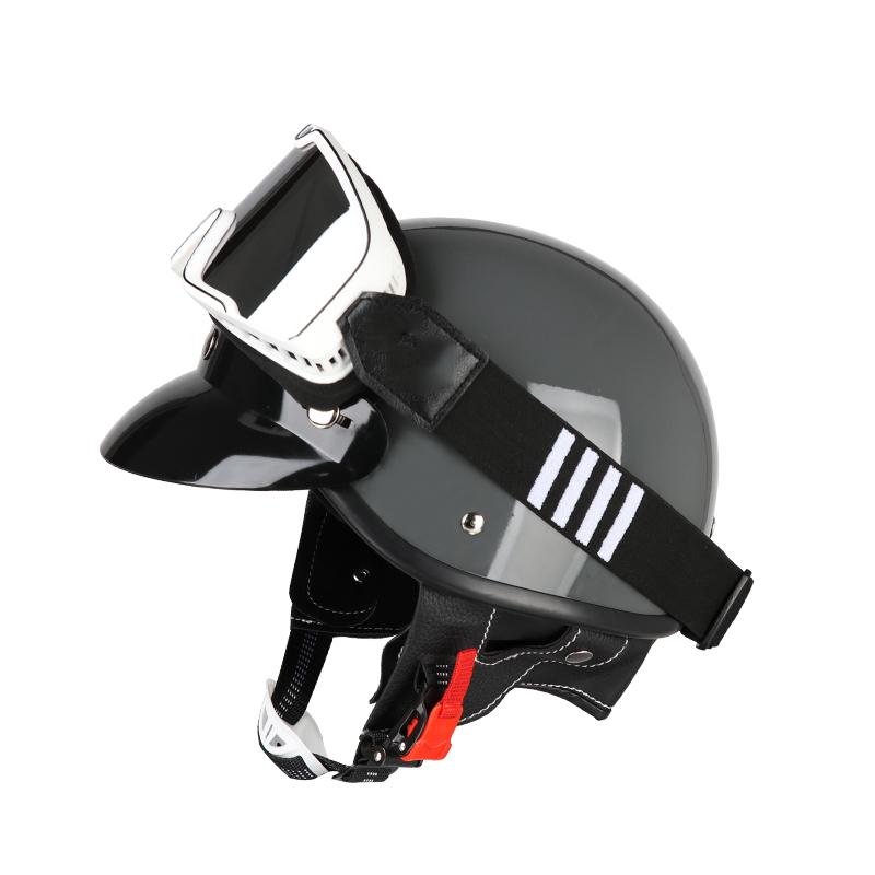 Motorcycle Half Helmet Summer Design with Scarf And Ventilated Lens Multi-Color Matching for Bikers