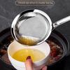 304 Stainless Steel Oil Separator and Skimming Spoon - Kitchen Strainer and Mesh Sieve for Frothing and Hot Pot Cooking.