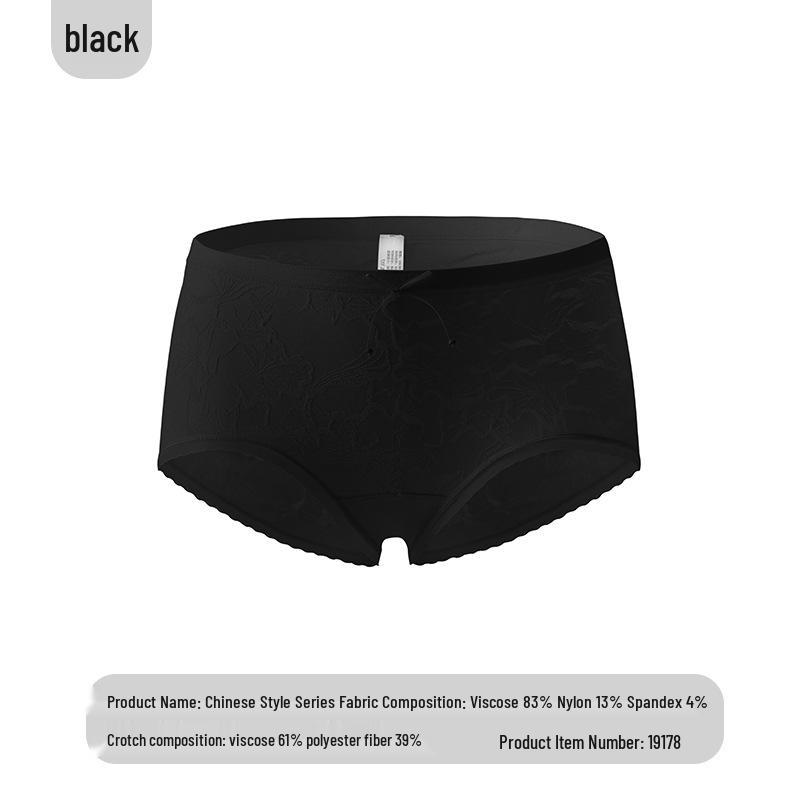 

Элегантные женские трусики с жаккардовым узором, средней посадки, с контролем живота, с антибактериальной подкладкой One Size [80-140 jin]