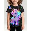 Fashion Children's Clothing Crew Neck Short Sleeve 3D Casual Color Printing Casual Short Sleeve Crew Neck T-Shirt
