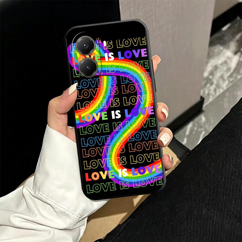 LGBT Rainbow Love Is Love Soft Phone Case for Xiaomi Poco X5 X6 X7 X8 Pro Max X3 F7 F8 Ultra M8 M7 M6 M5 Redmi 15 15C 14C 13C 12