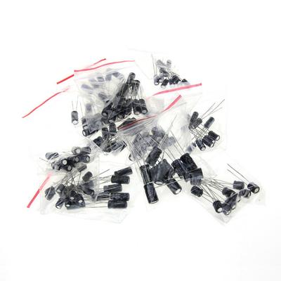 120pcs 12 Values Electrolytic Capacitor Kit 1uF-470uF 10 X of Each Value