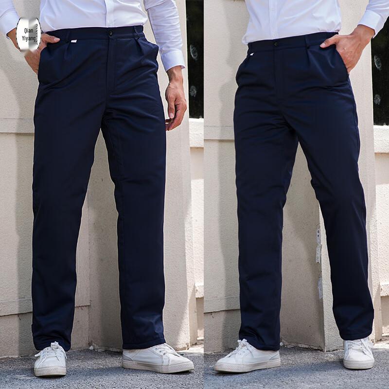 Men s Winter Pure Cotton Fleece Lined Work Pants 180/2XL