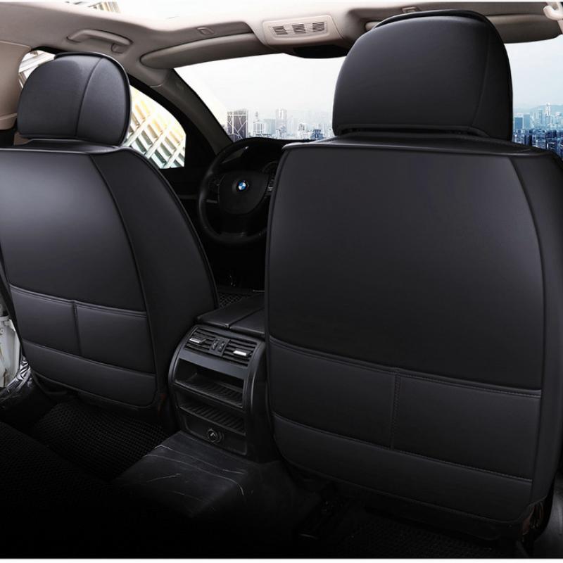 Huse scaune auto cu 5 locuri din piele PU Set complet Husa scaune fata spate Husa perna scaunului universal Camion SUV pentru Hyundai/Ford