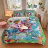 Lilo Stitch Adventure Printed 3pcs Bedding Set Soft Microfiber 1 Duvet Cover And 2 Pillowcases Home Bedroom Decor Xmas Gift Ek198