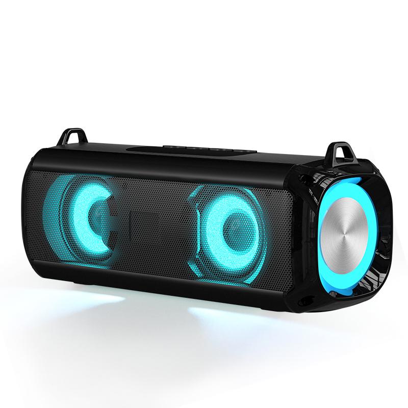 Rockmia RGB Speaker EBS-045 Choice Portable Wireless Music Player & Soulder Straps LED Bluetooth 5.0 TF USB-C Aux