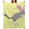 Cute happy Australian bilby cartoon Throw Blanket Furrys wednesday Luxury Thicken Hair Blankets