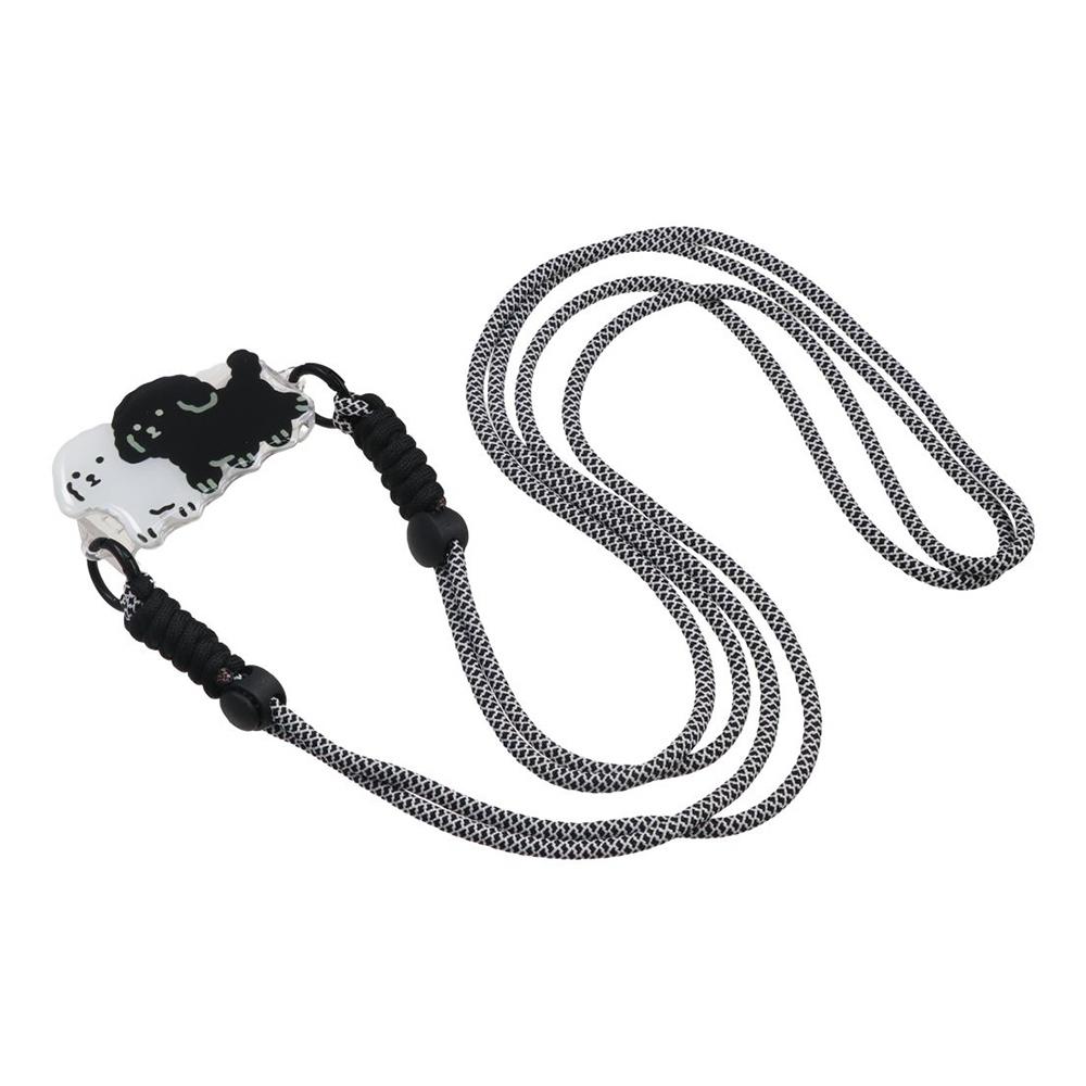 

Cartoon Crossbody Phone Back Clip Rabbit Phone Stand Back Clip Lanyard Mobile Phone Hanging Rope Brown Dog