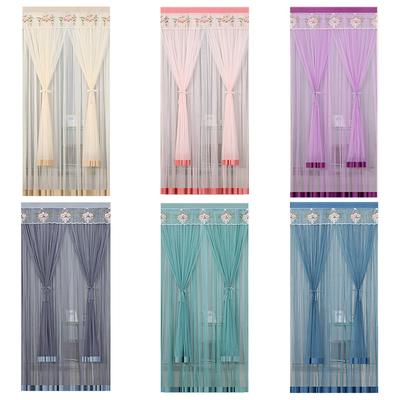 1PC Double Layer Door Net Screen Side Fly Polyester Hanging Door Curtain Mosquito Proof Summer
