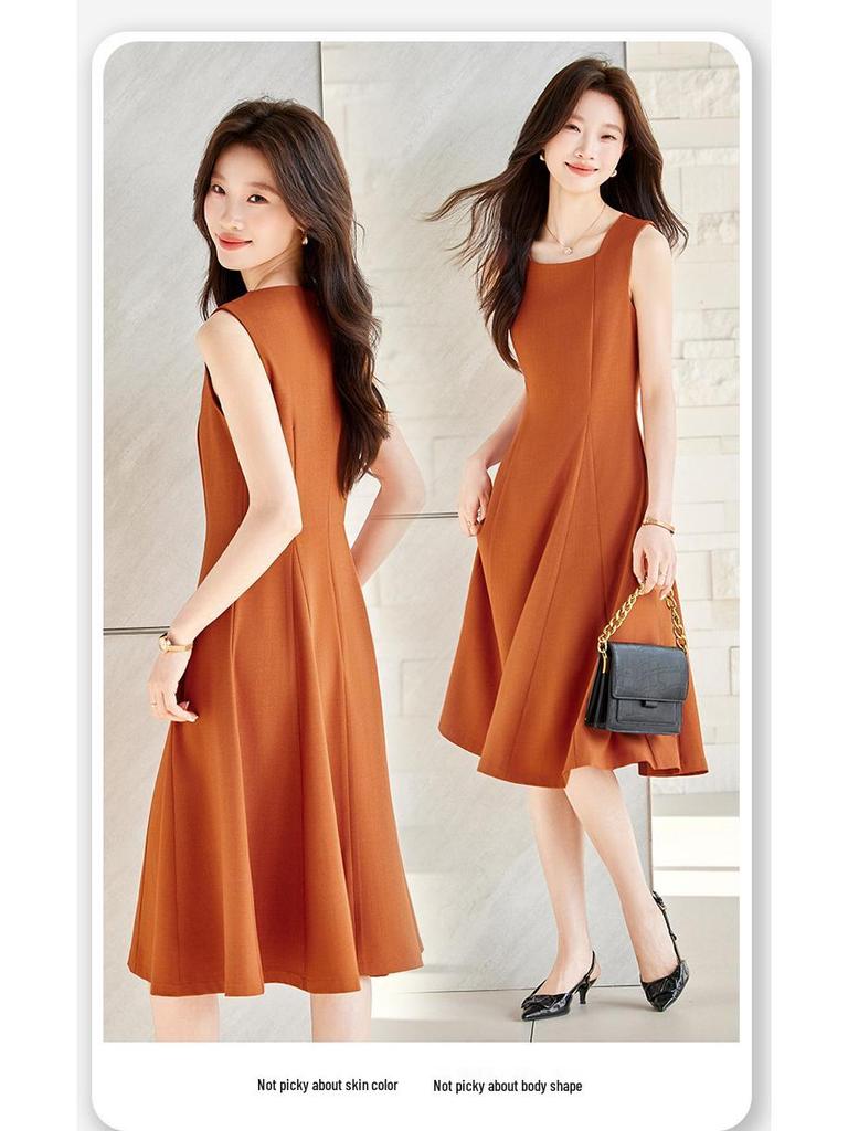 Elegant Sleeveless Fit-and-Flare Dress for Women - 2026 Spring/Summer Collection