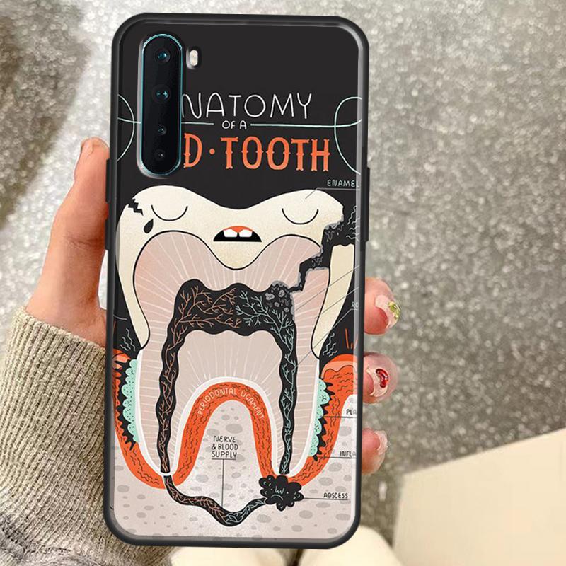 Human Tooth Anatomy Case For OnePlus 13T 10T 8T 10 Pro 15 13 12 11 15R 13R 12R Nord CE 5 2 3 4 Lite N20 N30 Coque