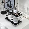 Metal Desktop Layered Storage Rack, Double-Layer Desk Storage Rack, Water Cup and Coffee Cup Storage Rack