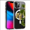 Ginkgo Leaf Magnetic Transparent Case for iPhone 15/16/17 Pro Max - Full Coverage Protective Cover