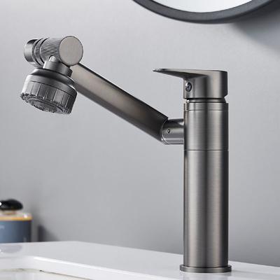 Grifo de baño, grifo giratorio de agua caliente y fría, grifo doble de agua caliente y fría para cocina