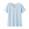 T-shirt a maniche corte a righe stile coreano da indossare sotto girocollo primavera da donna Ins moda donna top ampio taglia grande