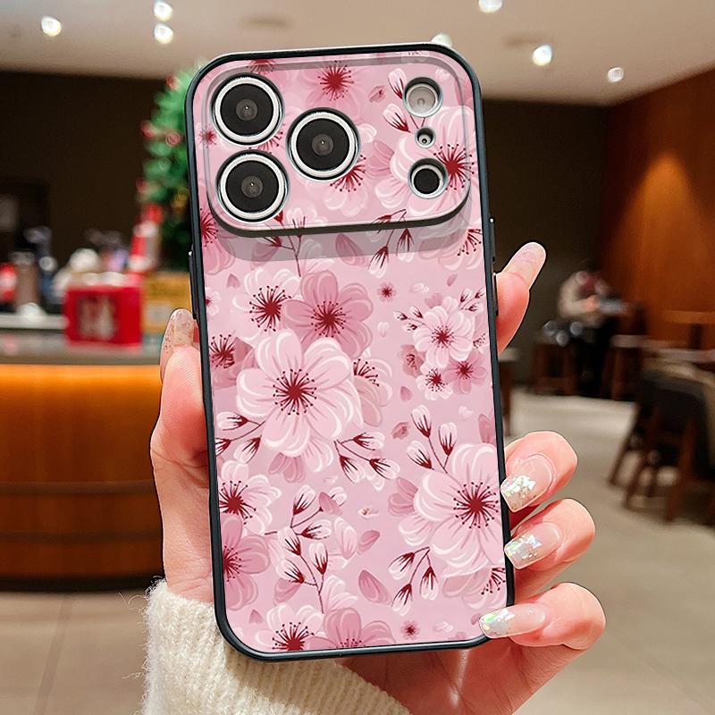 Full Screen Peach Blossoms Case For iPhone 17 Pro Max Magnetic For Magsafe Skin Feeling Cover For iPhone 16 15 14 13 Pro Max