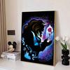 Disney Diamond Painting Beauty and The Beast Magical Starry Sky Silhouette Style Wall Decoration Full Diamond Cross Stitch DIY Gift Home Decoration