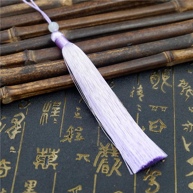 Make Sachet Fringed Ears Long 12Cm Ice Silk Hanging Ears Diy Fan Pendant Hanfu Fringed Accessories Pendant Antique Ears