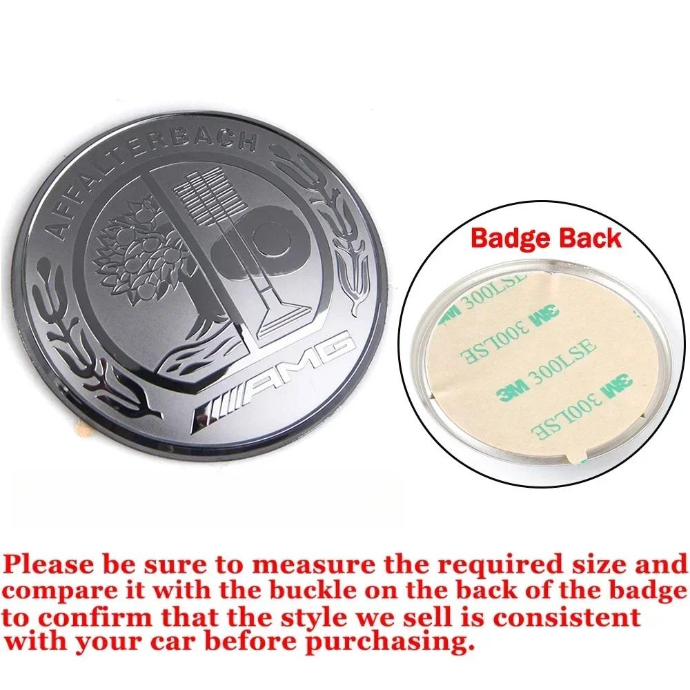 For Mercedes Benz W211 W203 W204 W210 W124 AMG W202 CLA W212 W205 3D Aluminum Car Styling Steering Wheel Badge Sticker Accessory