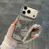 Apple 17Pro Case: Electroplated 3D Butterfly Rhinestone Design, Glitter Anti-fall Soft Cover for iPhone16.