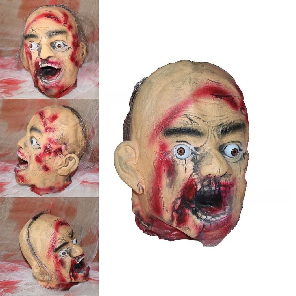 Horror Latex Foam Dead Body Dry Corpse Hanging Head For Haunted House Props And Diy Costumes