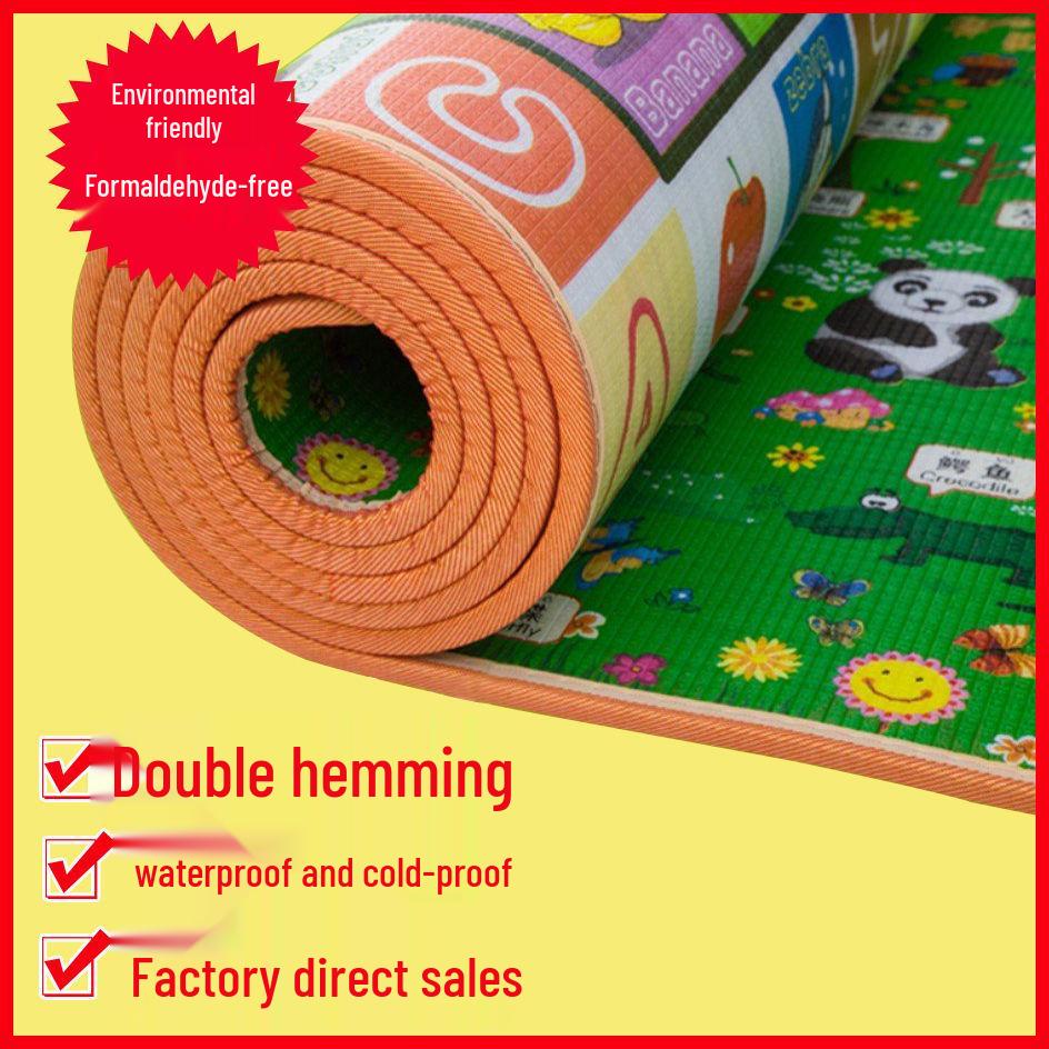 

Утолщенный водонепроницаемый коврик для ползания для малышей: Холодостойкий пенополиуретановый коврик для пола для использования в помещении и на улице, защита от падений 0.9m x 1.4m