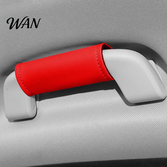 Universal Fit Car Handle Wrap Protective Cover for Roof Handles, Overhead Covers, Grab Most Models Interior Accessories Anti-dirty Protector