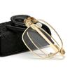 Foldable Reading Glasses Men +1 0 to +4 0 Portable Presbyopia Glasses with Case Lightweight Eyewear