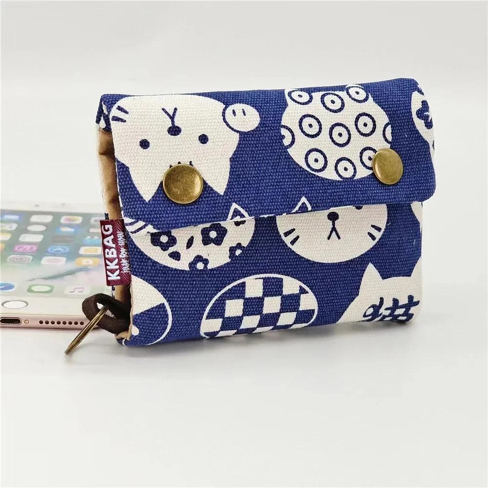 

Canvas Cartoon Totoro Cat Printed Dog Women Children Fold Short Wallet Organizer Cute Mini Money Key Bag Coin Pocket Purse