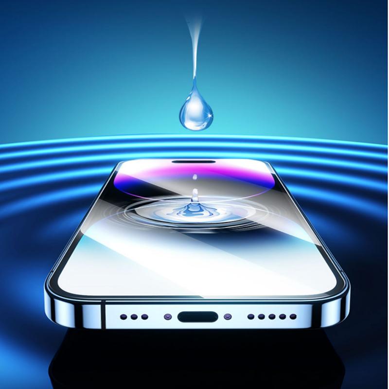 3pcs Anti Spy Anti Blue Light Tempered Glass Screen Protector For iPhone 15 Pro Max 16 14 Plus 13 12 11 XR Full Coverage HD Phone Screen Film