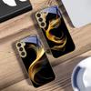 Schwebendes goldenes Band Für Samsung Galaxy S20 FE S21 S22 S23 Plus S24 Ultra 25Ultra S21+ S9+ S22Plus Goldene Glas-Handyhülle