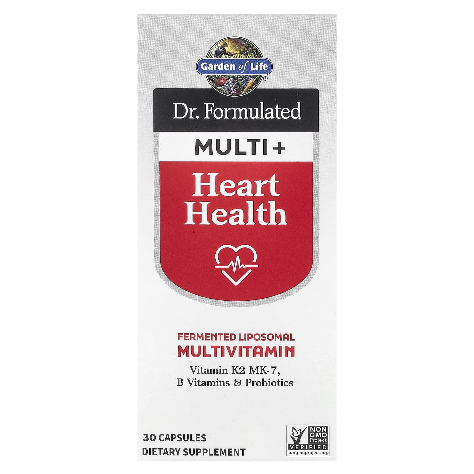 

Garden of Life, Perlmutter Multi+, Heart Health, 30 Capsules