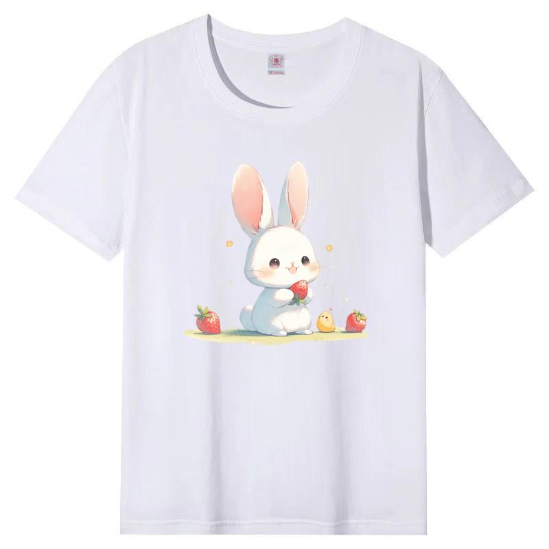 Summer New Korean Pattern Short-sleeved T-shirt Female Student Tops