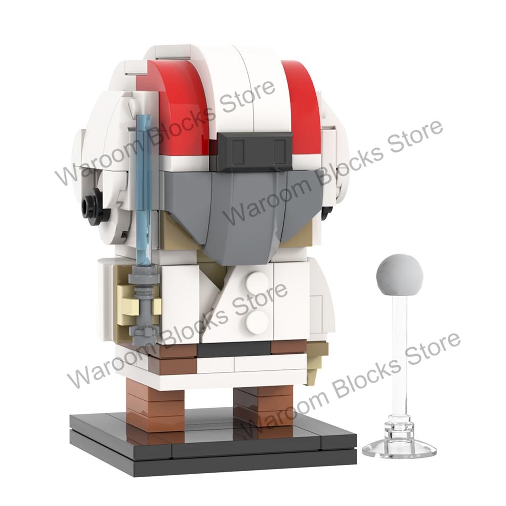 MOOXI MOC Space War Brickheadz Interstellar Sci-Fi Robot Compatible Figures Building Blocks Adults Toys For Children Gift Bricks
