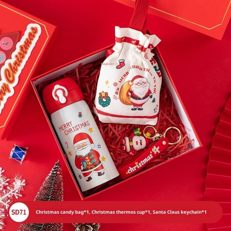 Festive Thermos Tumbler Gift Set - Perfect Christmas & New Year Present Student &Corporate& Friends New Year Presents Family Party