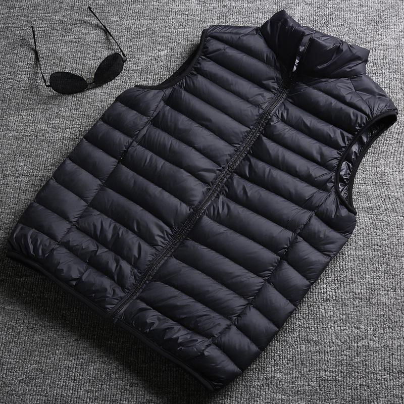 Men's 2024 Lightweight Down Vest - Fashionable, Thin, Sleeveless Gilet for Indoor/Outdoor Autumn Winter Wear