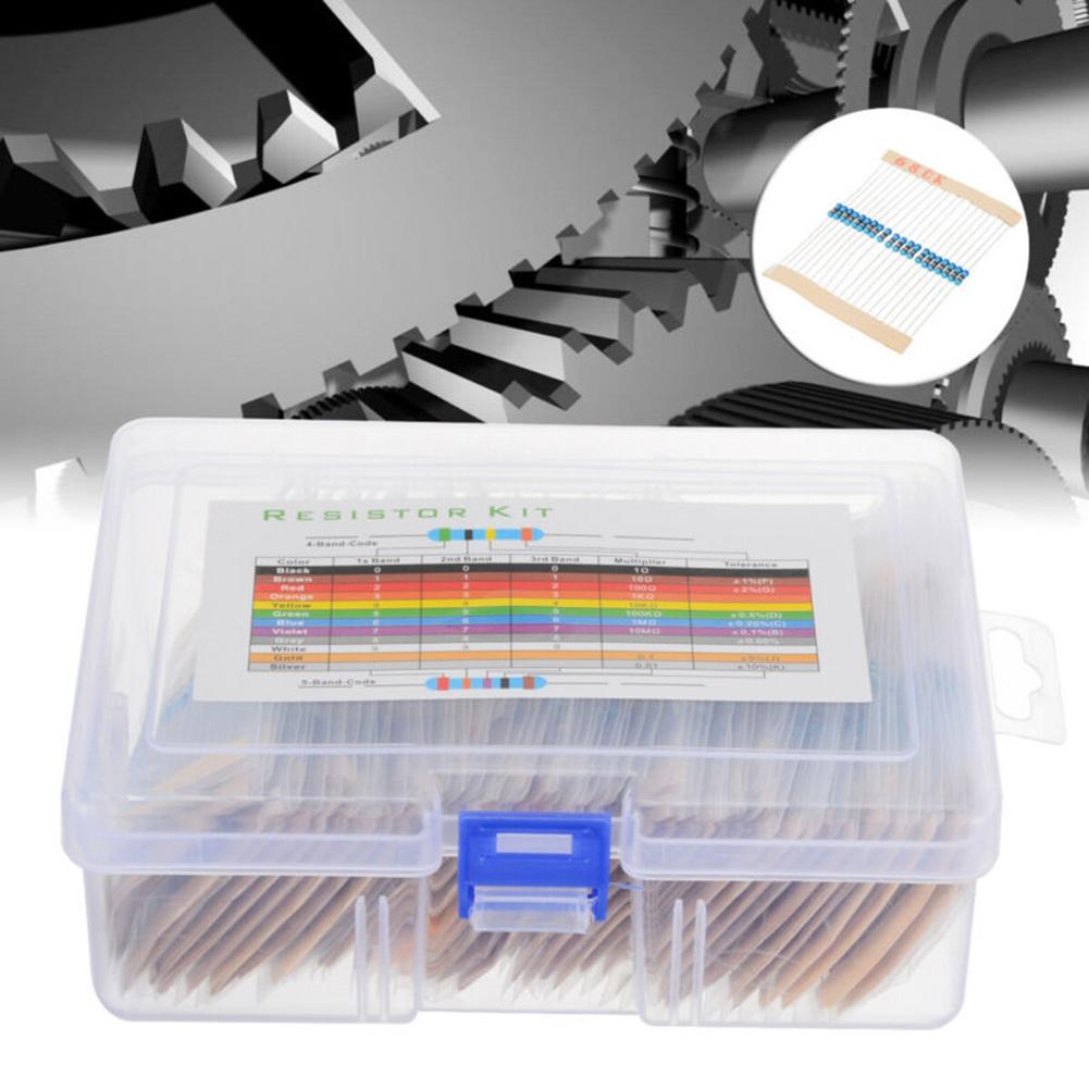 Wide Resistance Range 1 -1M Solderable Leads Complete Resistor Value Range Metal Film Resistors As Shown In The Picture